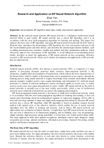 Research-and-Application-on-BP-Neural-Network-Algo