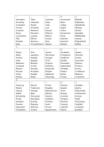 雅思新东方基础班词汇答案1-8