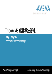 Tribon M3 船体系统管理