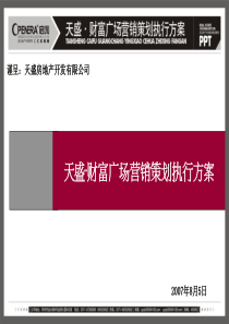 温县天盛・财富广场营销策划执行方案7.28