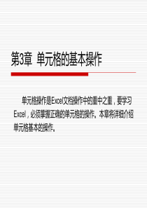 专业介绍2010excel的教学课件-第3章
