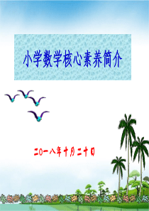 PPT演示文稿：小学数学核心素养是什么