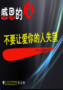 2012高考誓师主题班会-感恩的心：不要让爱你的人失望