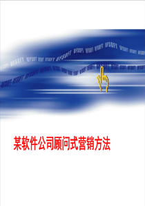 某软件公司顾问式营销方法