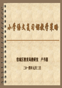 小学语文复习课教学指导