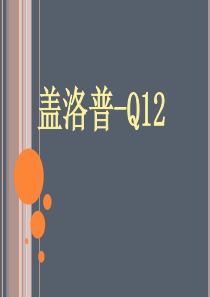 盖洛普Q12解读和实施--不看后悔