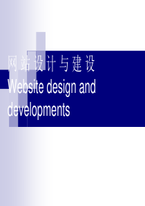 网站设计与建设Websitedesignanddevelopments