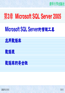 第3章  Microsoft SQL Server 2005