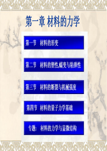 材料物理导论郑州大学第一章材料的力学