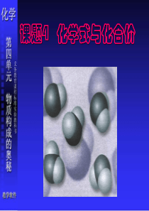 初三化学人教版第四单元课题4化学式与化合价汇编