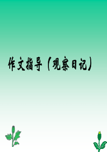 观察动植物写话指导