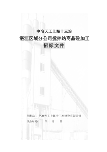 搅拌站建站招标文件(终版)