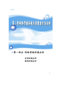第二章网络营销环境与消费者行为分析.