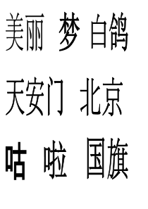 幼儿认字卡片二