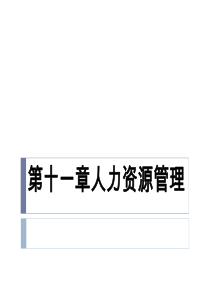 第十一章 人力资源管理总结