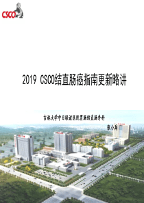 2019-CSCO结直肠癌指南更新
