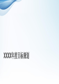 年度目标