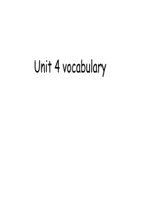 Unit 4 vocabulary (no.1)