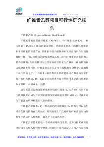 纤维素乙醇项目可行性研究报告