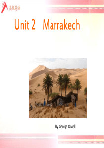 高英第二课Marrakech分析