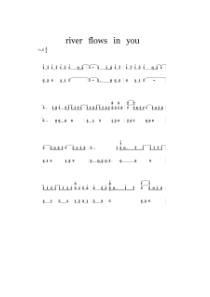 River_flows_in_you_》简谱