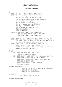 高考化学复习资料(无机+有机+实验)