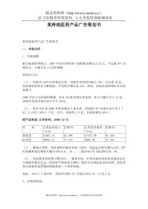 某痔疮医药产品广告策划书