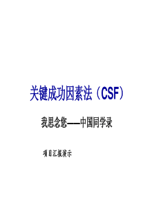 简洁PPT演示案例-中国同学录介绍