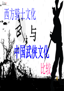 骑士文化与武侠文化的比较