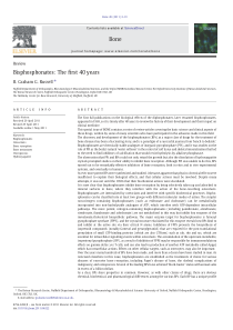 Bisphosphonate the first 40 years.