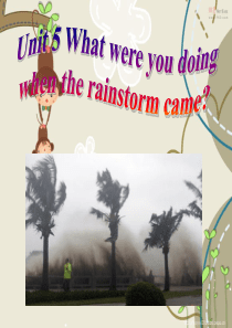 2014年春人教版最新八年级英语下Unit5 What were you doing when th