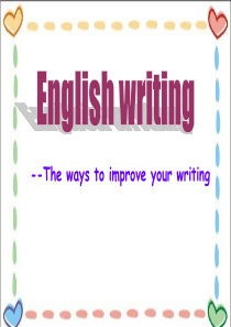 中考英语写作复习课件