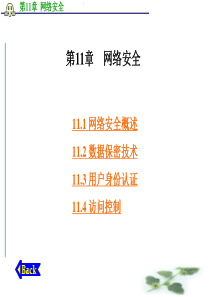 计算机通信网 第11章  网络安全
