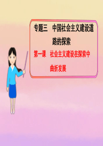 2013年高中历史 专题三 第一课 社会主义建设在探索中曲折发展课件 人民版必修2