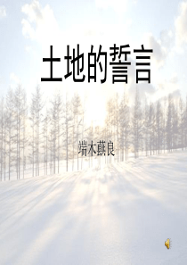 七年级语文下册_第9课《土地的誓言》课件_人教新课标版