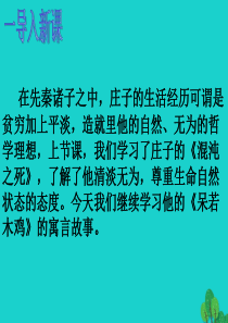 九年级语文下册 26《庄子二则》呆若木鸡课件 (新版)语文版