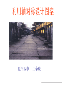 新人教版八年级上14.2.1 利用轴对称设计图案-