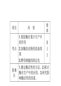 酶的研究与应用(新人教版)