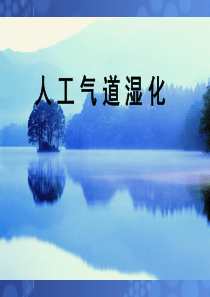 人 工 气 道 湿 化