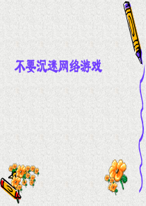 不要玩网络游戏课件