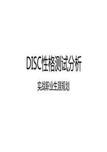 DISC性格测试分析