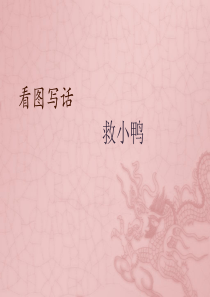 PPT――看图写话(救小鸭)