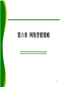 第6章网络营销策略