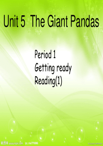 2012版新版深圳广州牛津英语八年级下Unit5 The Giant pandas 课件公开课 复习