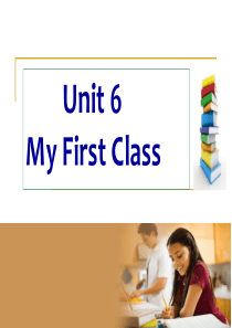 Unit6 My First Class