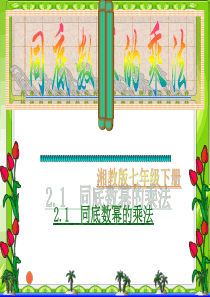 2.1.1同底数幂的乘法ppt.