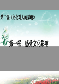 2.1 感受文化影响 课件 (共27张PPT)