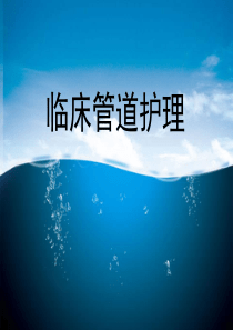 临床管道护理