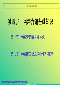 电子商务师讲座