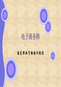 电子商务师课件